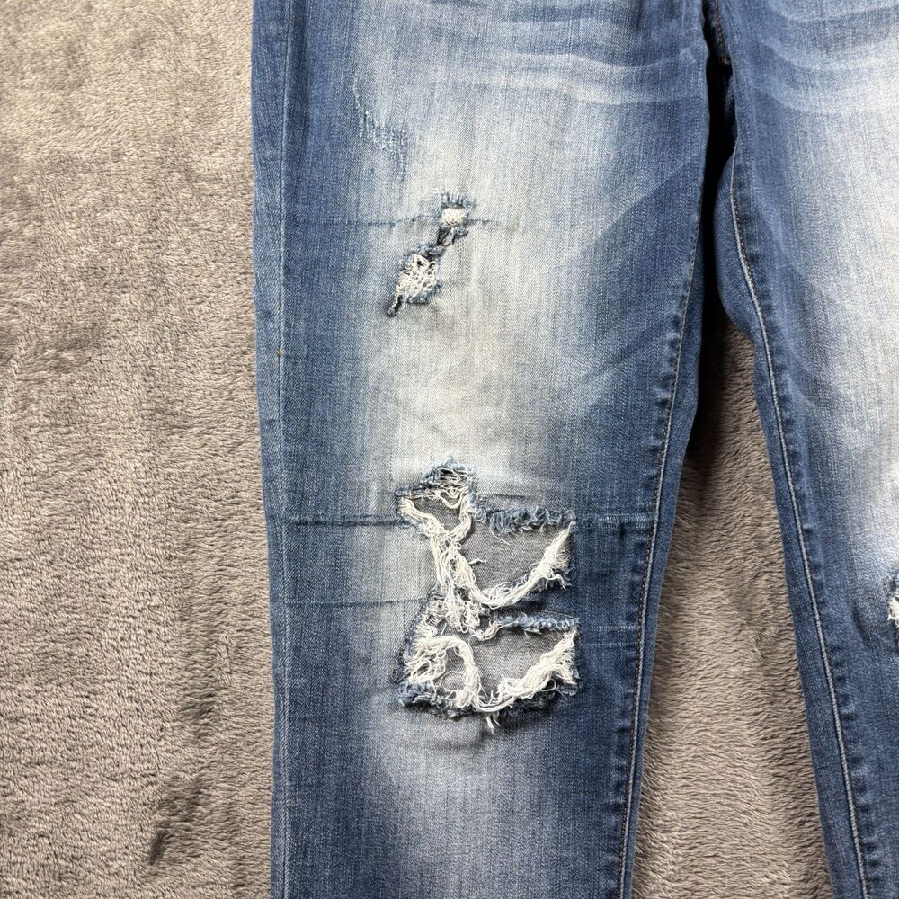 Judy Blue Women Jeans Boyfriend Distressed Stretch Medium Wash 13/31 P118 - Picture 2 of 10